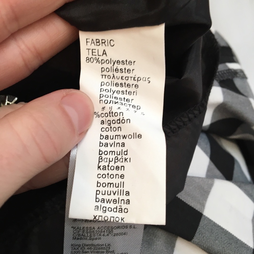 Kling Black and White Checked Dress Size 3 - Picture 7 of 8